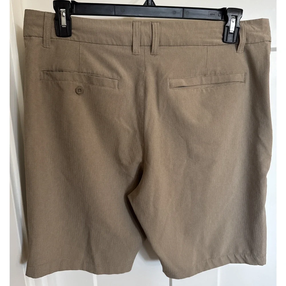 Hang Ten Men’s Tan Stretch Flat Front Chino Shorts 10